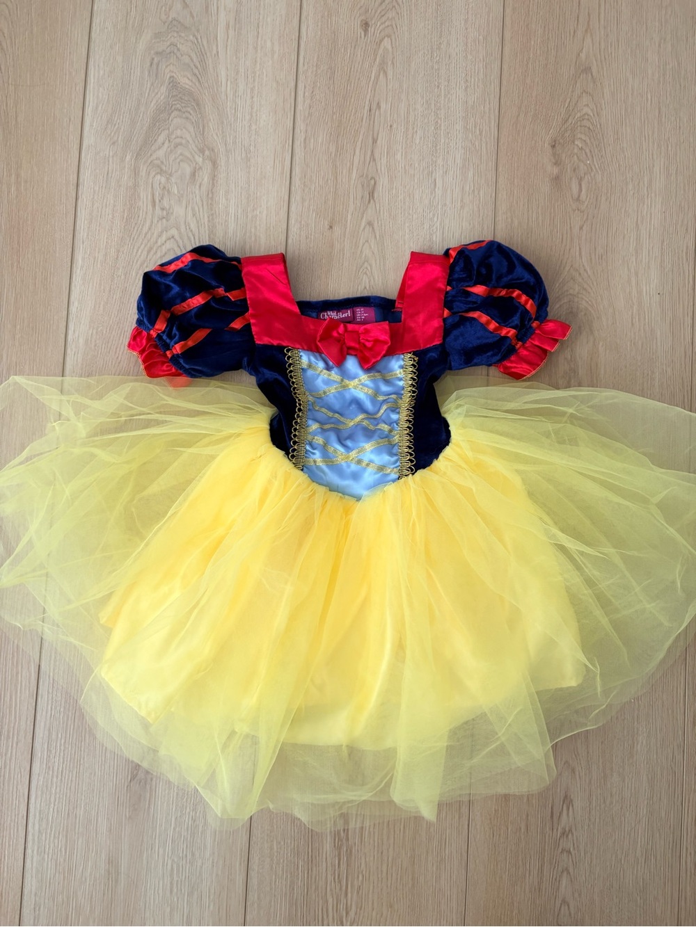 Snow White Princess Costume Dress Toddler Girls 3T What a Character Disney